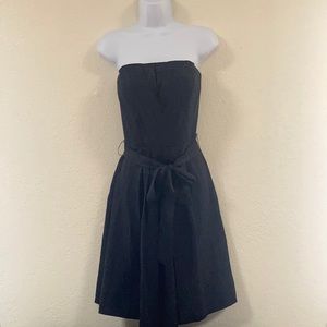 WHBM silk strapless party dress size 6